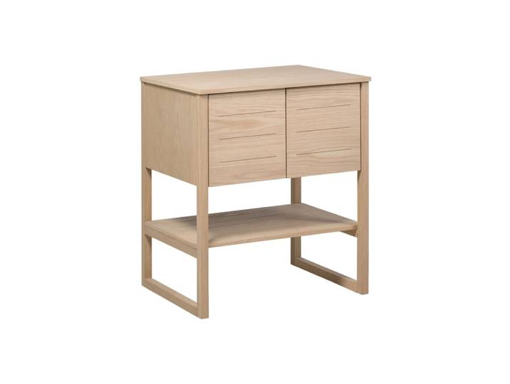 Meuble sous vasque plaqué chêne naturel 70cm