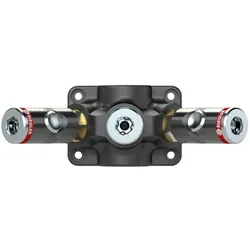 Riegler, Zubehör Druckluftwerkzeug, Verteilerdose Gewinde 3/4/19 mm 3 x Sicherheitskupplung