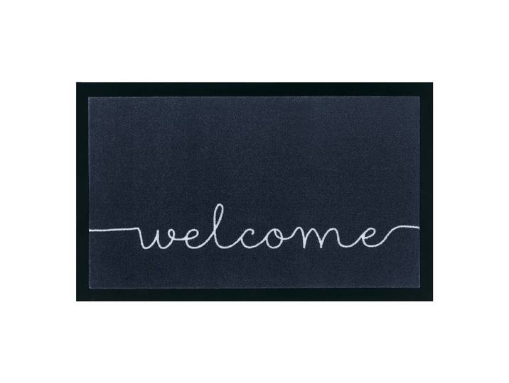 Paillasson Cozy Welcome 45 x 75cm Noir/Anthracite/Crème