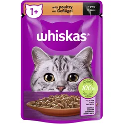 Whiskas Whiskas 1+ mit Geflügel in Sauce 28x85 g