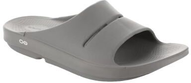 OOFOS OOahh - 9 Grey Sandal Medium