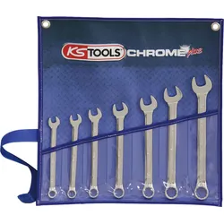 KS Tools CHROMEplus Ringmaulschlüssel-Satz, abgewinkelt, 7-tlg Zoll - 518.3020
