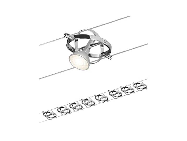 Paulmann 94153 Kit Système de Câbles Cardan 8x10W max\, Dimmable Métal Système d’Éclairage LED sur Câbles