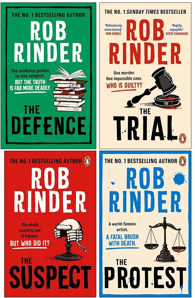 Penguin ltd Rob Rinder Collection 4 Books Set (The Defence, The Trial, The Suspect and The Protest)