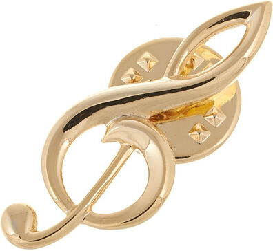 ART of Music Pin Treble Clef GD vergoldet