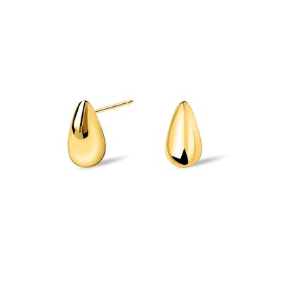Paar Ohrstecker LIEBESKIND BERLIN "Schmuck Geschenk Edelstahl Ohrringe The Mini Drop Tropfen", gold (gelbgoldfarben), Ohrringe, Damen, Edelstahl