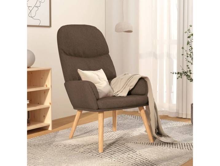 vidaXL Relaxsessel, Relaxsessel Taupe Stoff
