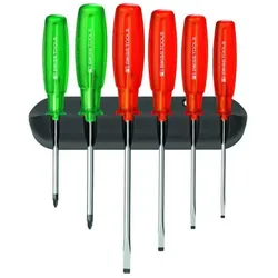PB Swiss Tools, Schraubenzieher, Werkstatt-Schraubendreher-Sortiment für Schlitz und Pozidriv (Schlitz)
