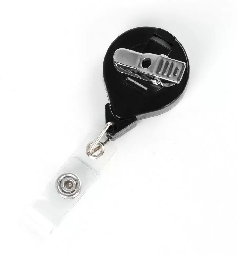 INF Lot de 5 porte-clés rétractables avec clip pivotant - Bobine porte-clés robuste en alliage de zinc