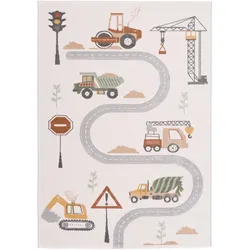 Pergamon, Kinderteppich, Kinder Teppich Maui Kids Baustelle