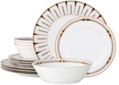 Noritake Empire Gold 12-Piece Dinnerware Set, Service For 4