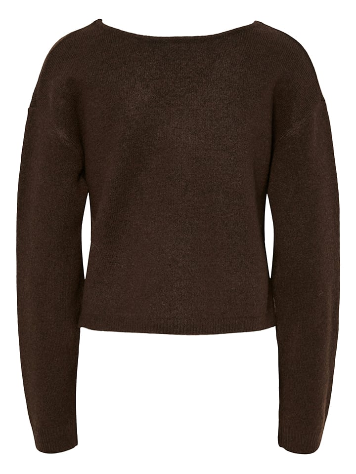 Pieces Pullover in Braun - M