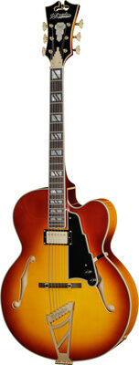 DAngelico Excel EXL1 Dark Iced Tea Dark Iced Tea Burst