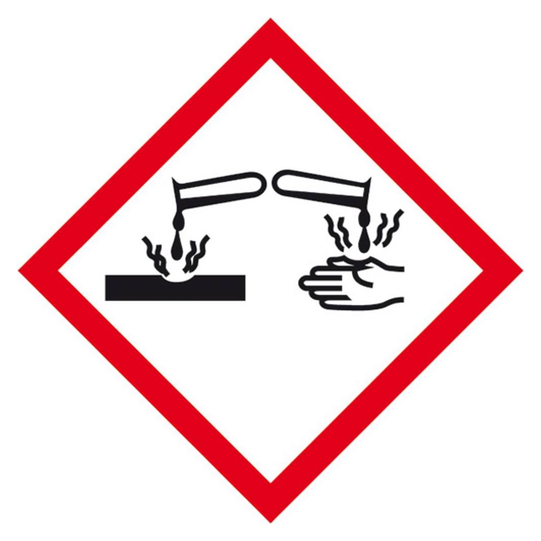 SafetyMarking 21.B1022 GHS-Gefahrenpiktogramm 05 Ätzwirkung Folie selbstklebend (21.B1022)