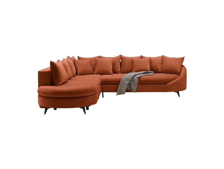 Ecksofa 291/250 cm Rostfarben