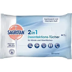 Sagrotan Desinfektionsmittel Tücher 2-in-1 15 Stück