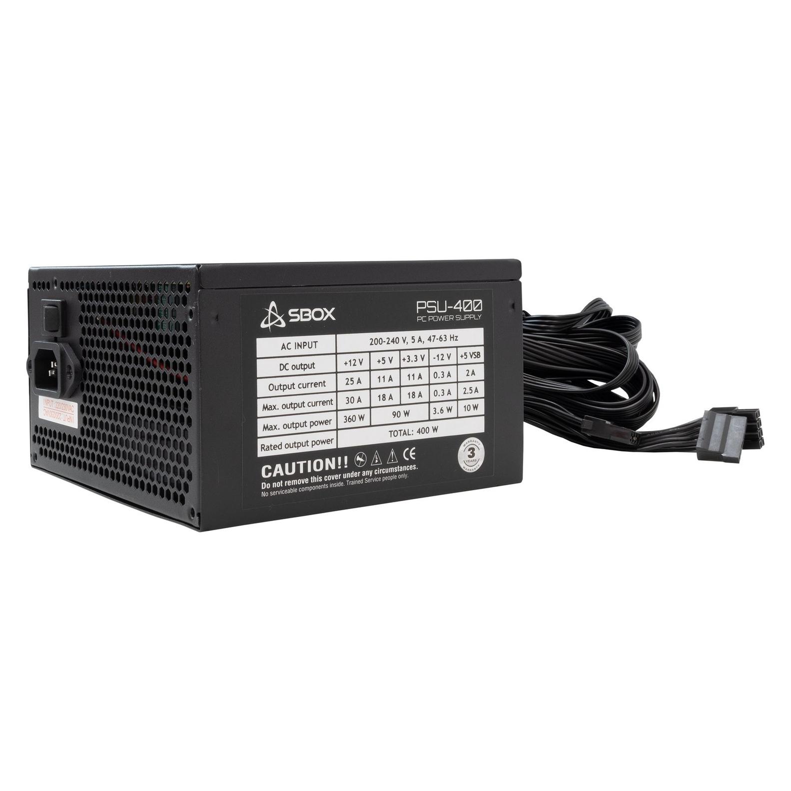 Sbox PSU-400-2 / ATX-400W (400 W) (PSU-400-2/R)