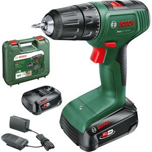 Bosch Akku-Bohrschrauber EasyDrill 18V-40, 18V / 2,0Ah, mit 2 Akkus, Ladegerät und Koffer