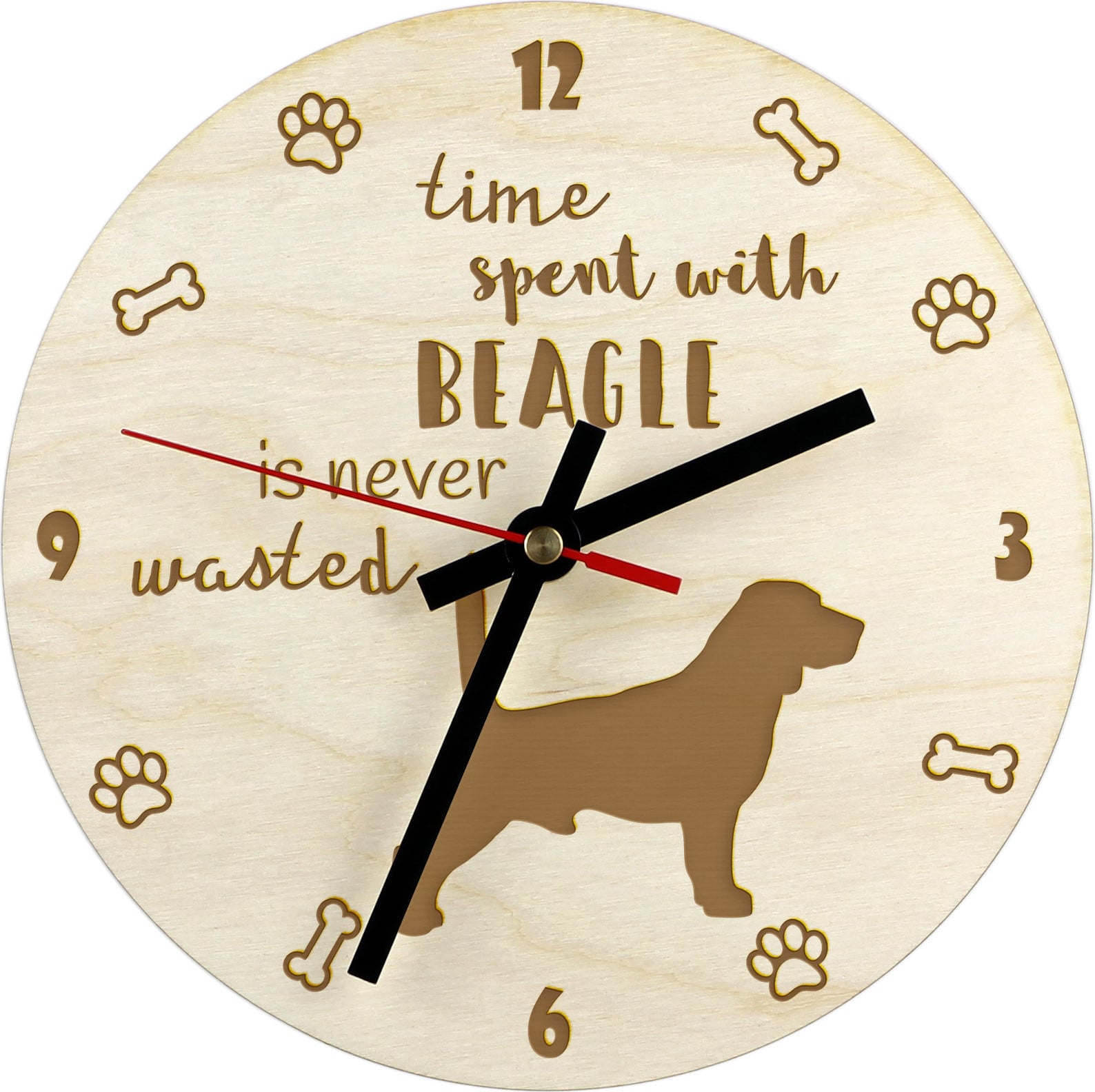 Art-Dog Wandklok Beagle