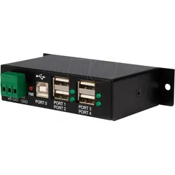 ST 4200USBM - USB 2.0 4 Port Hub, industriell, montierbar