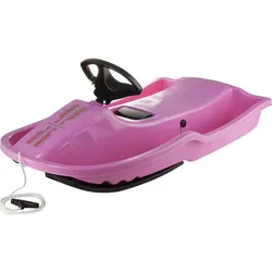 Stiga Schlitten Snowpower mit Bremse & Lenkrad, pink