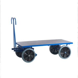 Rollcart Handwagen 15-05131, mit Plattform, Vollgummireifen, Tragkraft 1000kg, 1200 x 800mm
