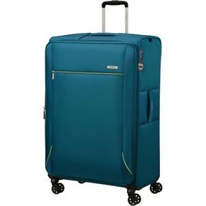 Samsonite Koffer Base Breeze Spinner exp. petrolblau, Weichschale, 4 Rollen, 138 Liter, 52 x 81 x 35cm