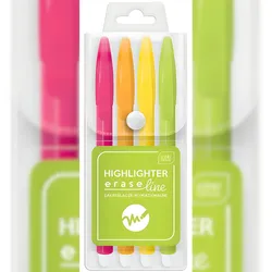 Interdruk Radierbare Textmarker Neon 4-farbig