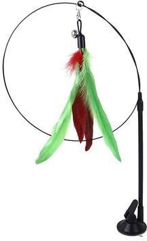 Uplift Essentials Interactive Simulation Bird Cat Wand With High Suction Base And Bell feather