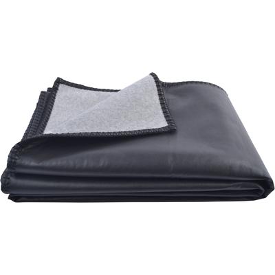 Wohndecke ZOEPPRITZ1828 "Soft-Vegan", schwarz, B:130cm L:190cm, Mischgewebe, Polyester, Viskose, Wohndecken, Wohndecke, edle Doubleface Kunstlederdecke