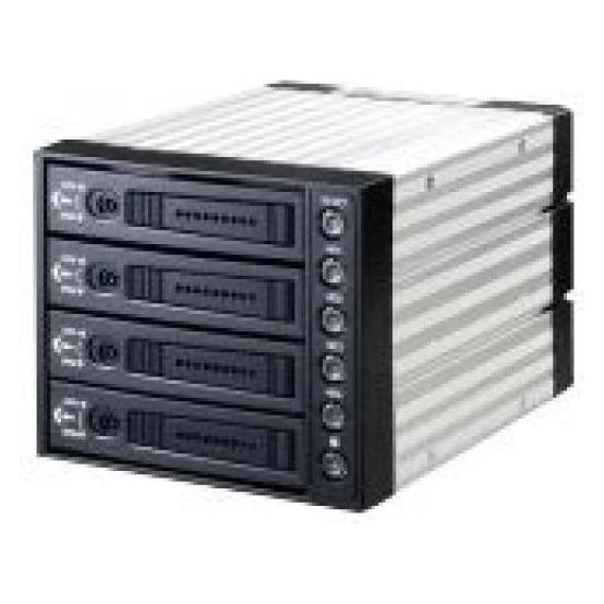 Joujye ST-3141SS, 4 in 3 Hotswap Backplane, black, S-ATA (SNT-3141SATA black)