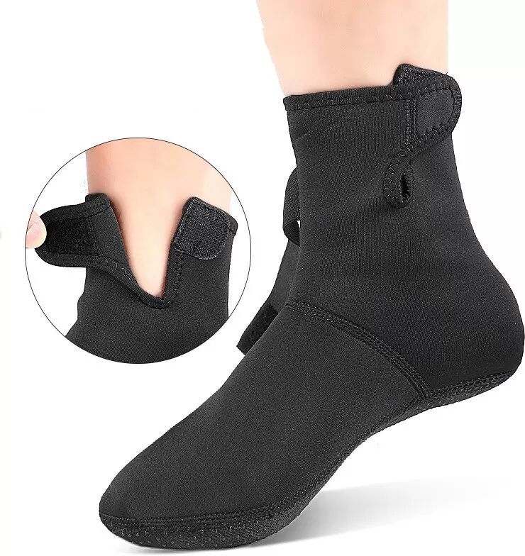 INF Neopren Mid-Calf Schnorchelsocken - Rutschfest, Warm und Schützend (1 Paar) L