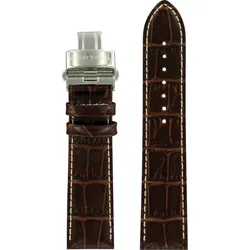 Certina - Leder Lederarmband DS Podium 22mm C600018857 - alligator-prägung,braun,rind