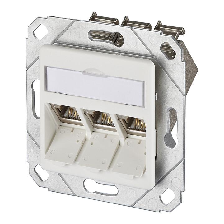 BTR NETCOM 1309131102-E Anschlussdose E-DAT modul UPK 3x8(8) rws für Netzwerkverkabelung, 1309131102-E)