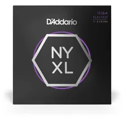 D’Addario NYXL1164  - NYXL 7-String Electric Nickel Wound | 011-064 - Saiten E-Gitarre