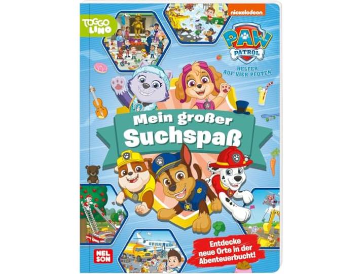 PAW Patrol Pappbilderbuch: Mein großer Suchspaß: Wimmelbuch ab 3 Jahren Interaktives Suchbuch mit Marshall, Rubble, Zuma, Chase, Rocky und Skye