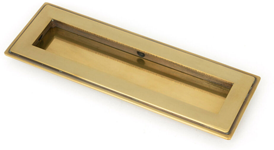 From The Anvil Recessed Handle Aged Brass 14.5 cm
