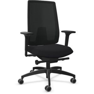 Dauphin Bürostuhl Indeed mesh, ID 7056, schwarz, Stoff / Netz, belastbar bis 150 kg