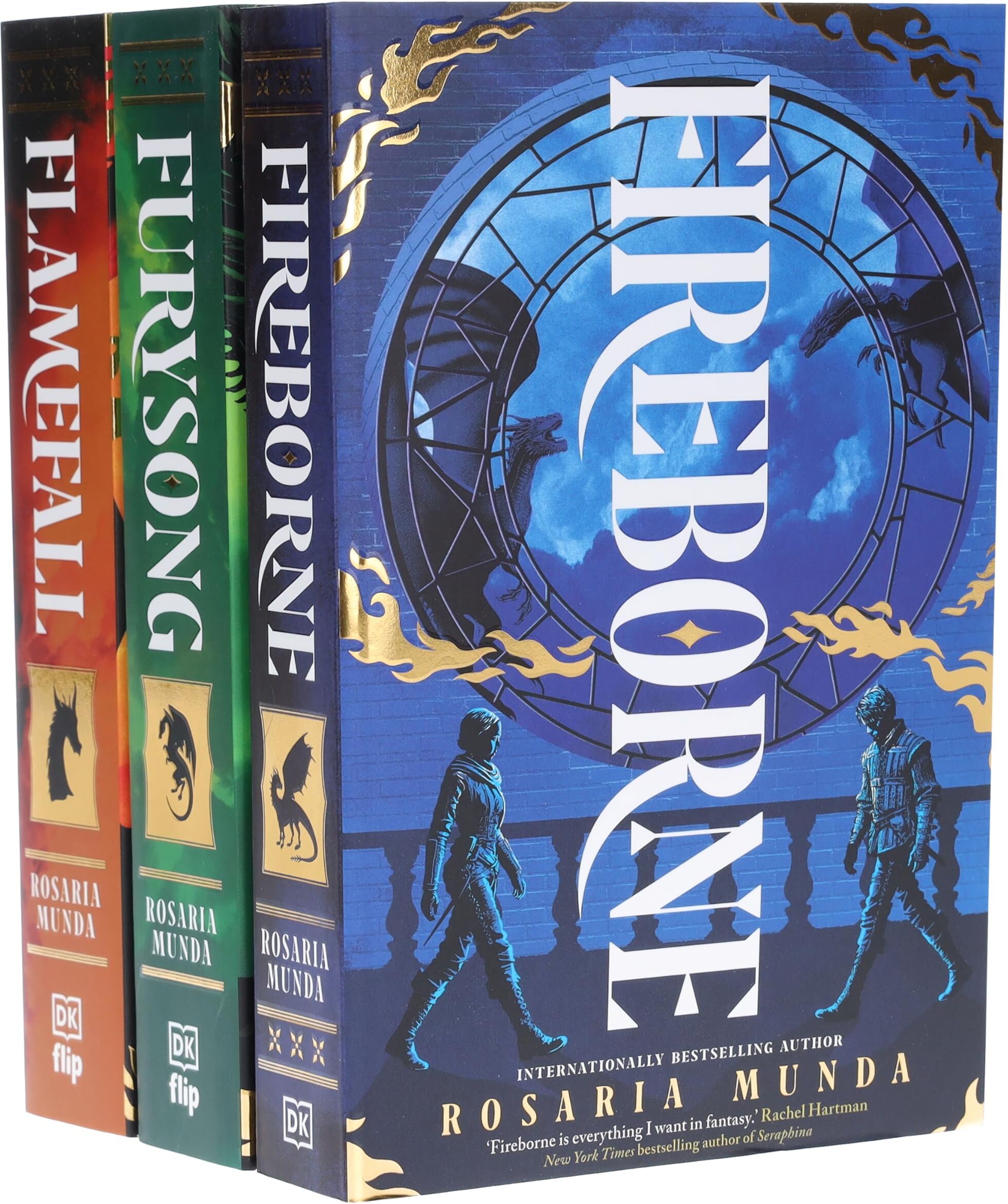 DK UK Ltd The Aurelian Cycle Trilogy by Rosaria Munda 3 Books Collection Set (Fireborne, Flamefall and Furysong)