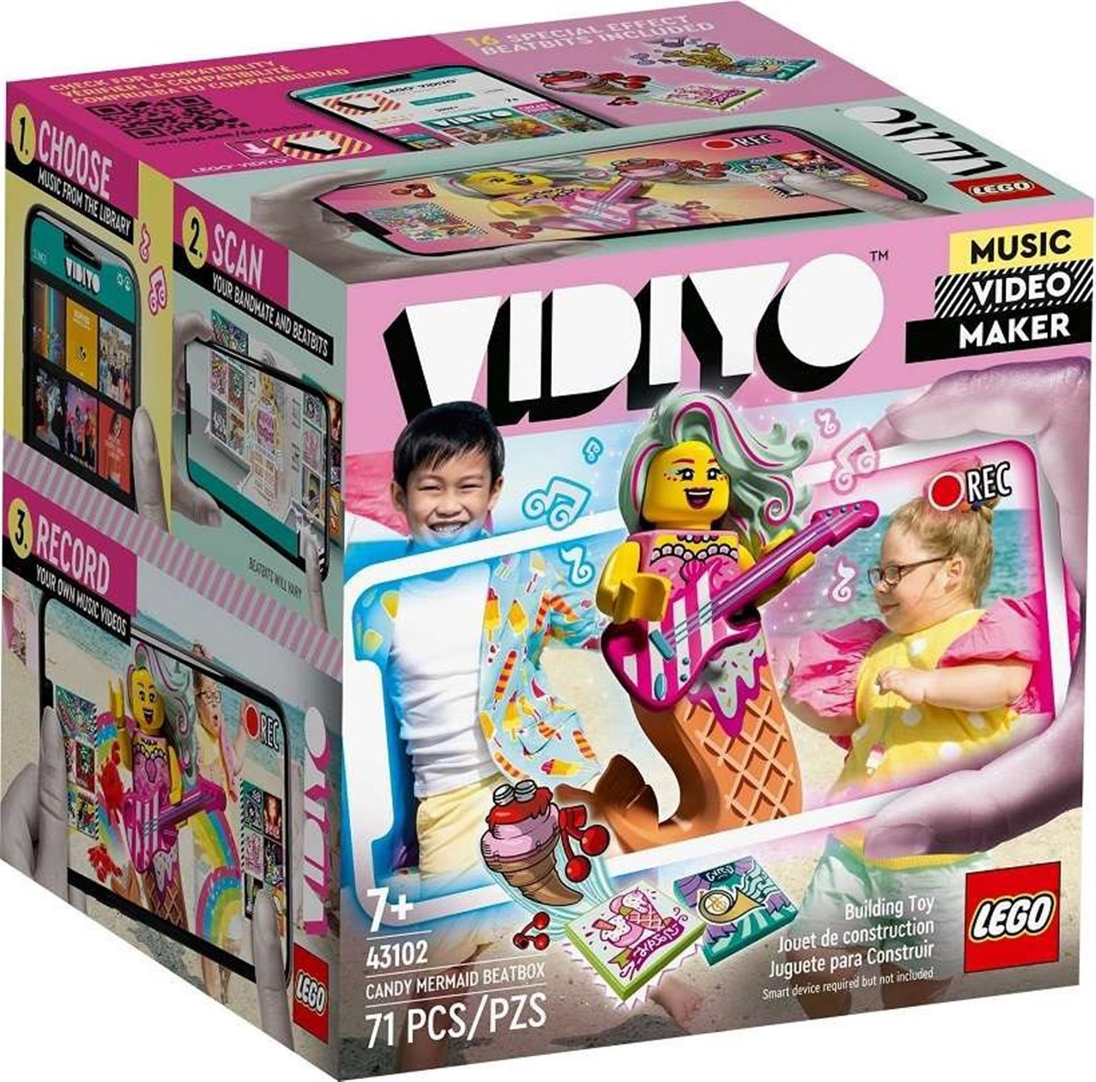 LEGO 43102 VIDIYO Candy Mermaid BeatBox AR-app set met zeemeermin minifiguur