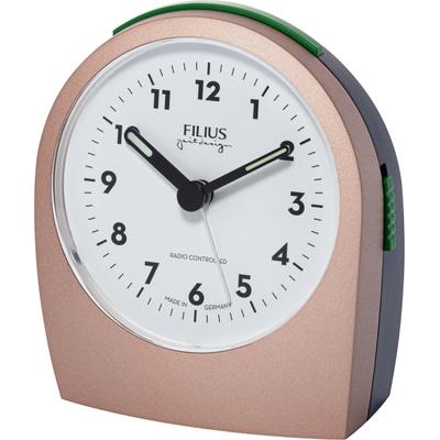 Funkwecker FILIUS ZEITDESIGN "0545-18", rosa (roségoldfarben, grau), Wecker, Funkwecker