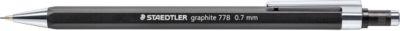 STAEDTLER Druckbleistift graphit, Sechskant-Griffzone, Radierer, HB, 0,7 mm, schwarz