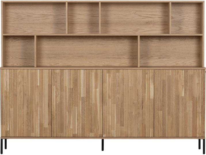 WOOOD New Gravure Wandkast - Eiken - Naturel - 150x200x44