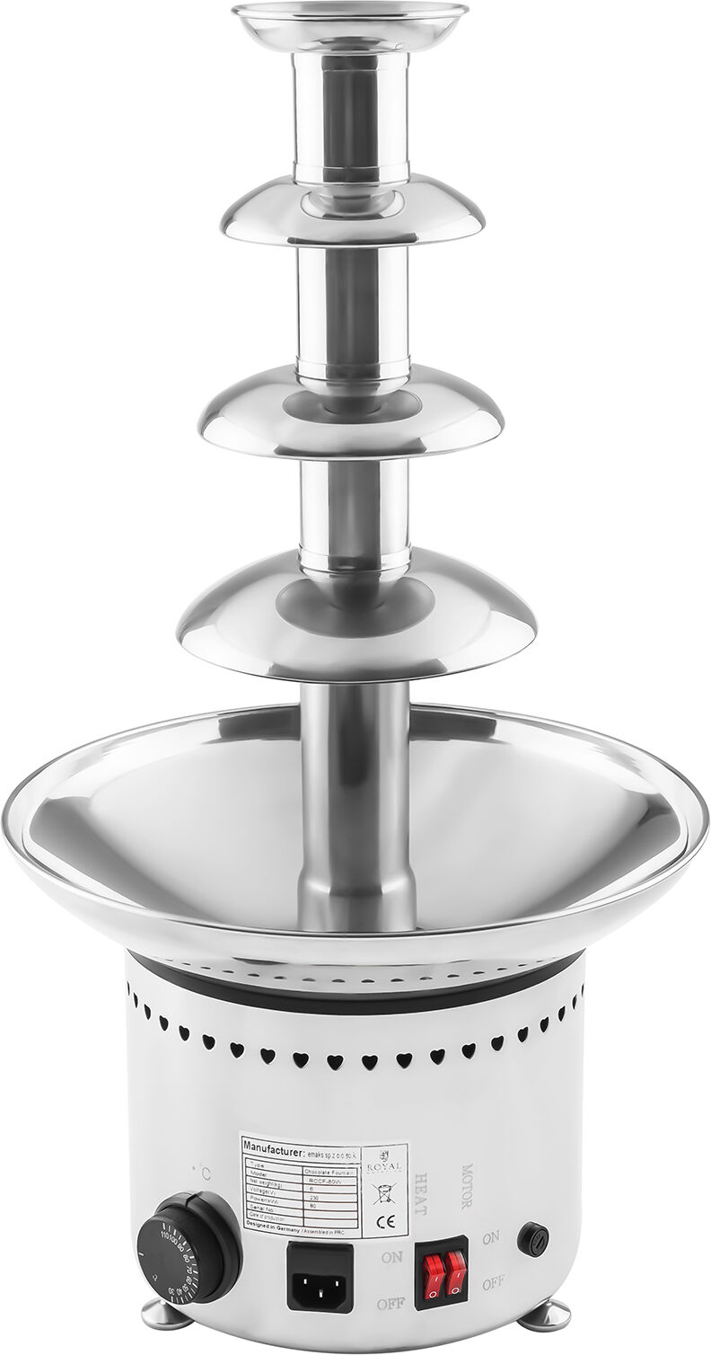 Royal Catering Chokoladefontæne - 4 etager - 6 kg RCCF-230W