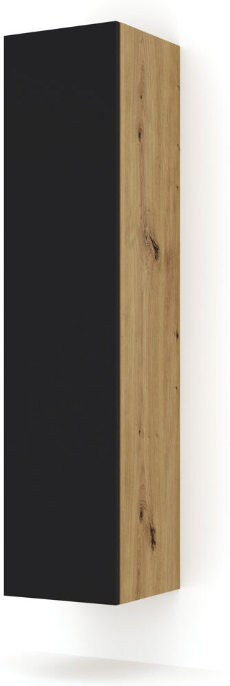 Ebern Designs Januarie 3 Piece Industrial Pipe Shelves Artisan Oak/Black Matt 120cm H x 35cm W x 35cm D