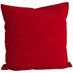 KISSENBEZUG Basic 100% Baumwolle rot 80/80 cm