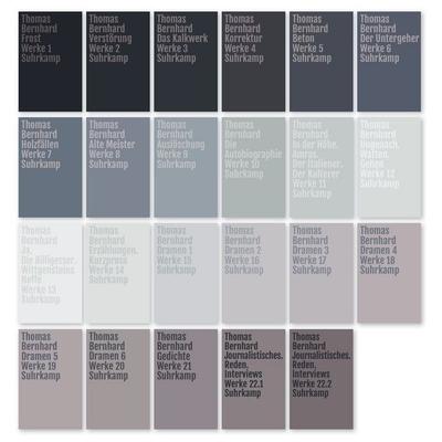 Werke, Set von Thomas Bernhard, Suhrkamp, 978-3-518-46850-0