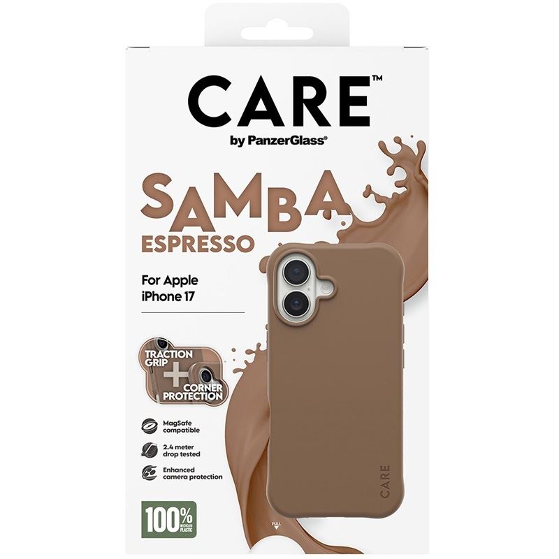 PanzerGlass CARE BY FASHIONABLE CASE SAMBA ESPRESSO W. MAGSAFE IPHONE 17