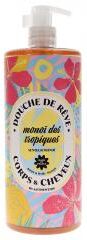 Authentine Douche de Rêve Monoï Des Tropiques Corps Cheveux 1000 ml - Flacon-Pompe 1000 ml