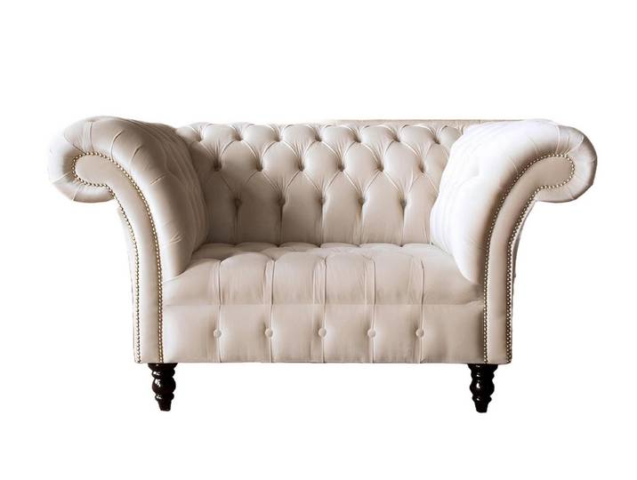 Xlmoebel Chesterfield-Sessel Luxuriöser Fernsehsessel im Chesterfield-Design mit Stoffpolsterung (Sessel (1 Setzer), Hergestellt in Europa